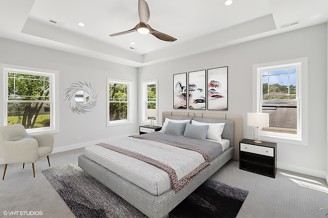 1816 Rosemary Road Highland Park, IL 60035 - Photo 17 of 35 a bedroom with a large bed and a window