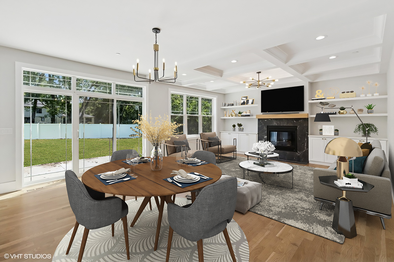 1816 Rosemary Road Highland Park, IL 60035 - Photo 8 of 35 a view of a dining room with furniture window and outside view
