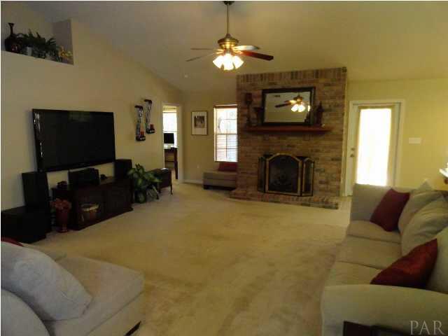 4116 Audiss Road Milton, FL 32583 - Photo 10 of 24 Family Room with View of Fireplace