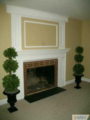 1 Hughes Road Somerset, NJ 08873 - Photo 5 of 8 a living room with a fireplace and potted plant