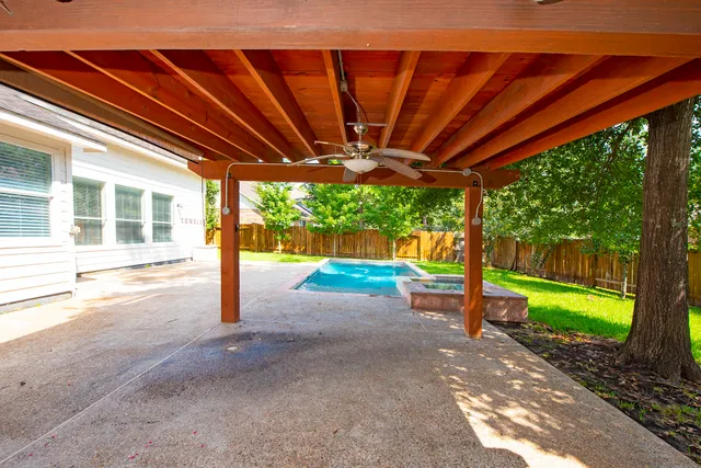 a view of a room with porch and yard