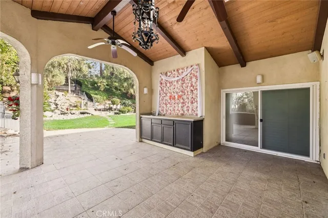 a view of an entryway with a front door