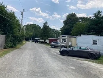 a car parked on the side of a road