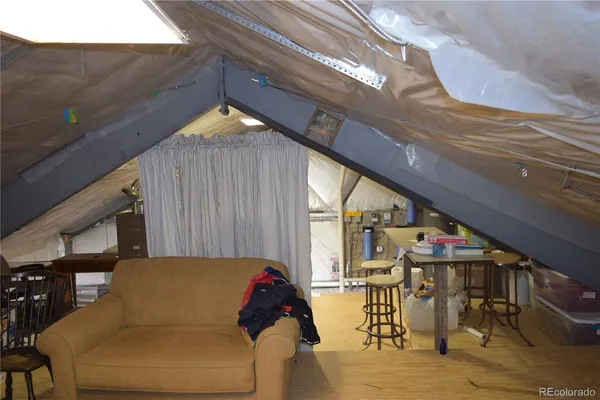 a view of a storage room