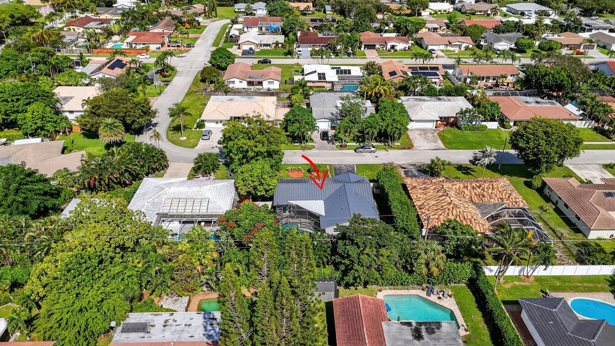 1650 Northwest 9th Street Boca Raton, FL 33486 - Photo 54 of 57 an aerial view of residential houses with outdoor space and street view