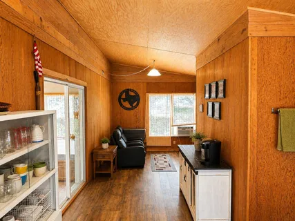 a very nice looking room with a large window