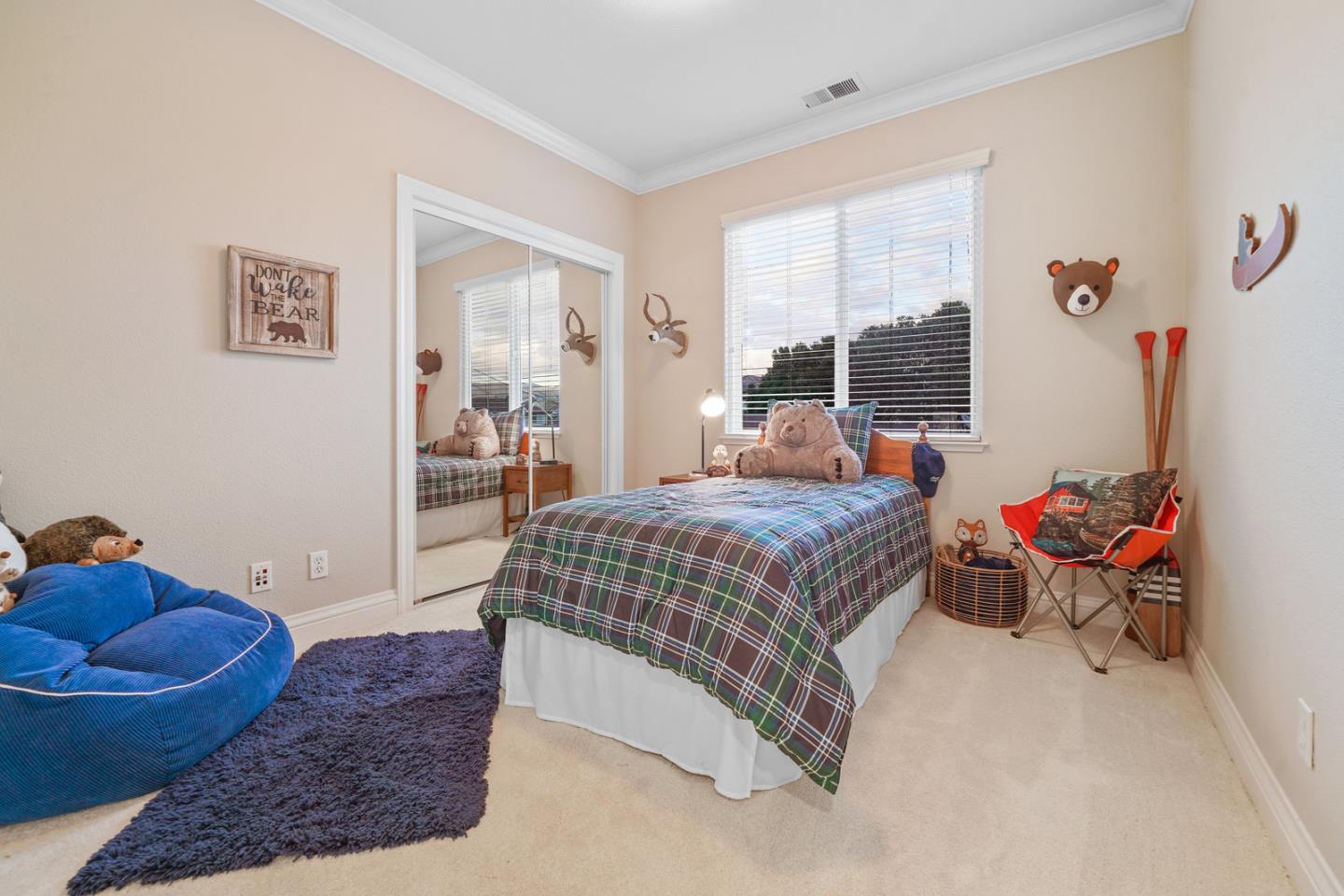 761 Dakota Drive Morgan Hill, CA 95037 - Photo 18 of 32 a bedroom with a bed and wooden floor