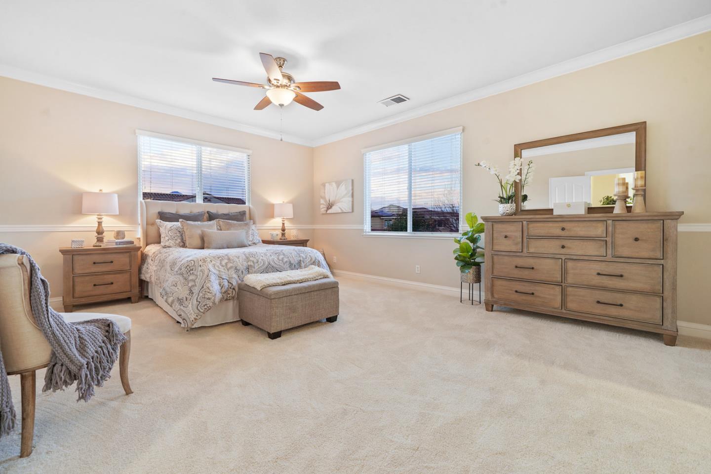 761 Dakota Drive Morgan Hill, CA 95037 - Photo 19 of 32 a bedroom with a bed and a couch