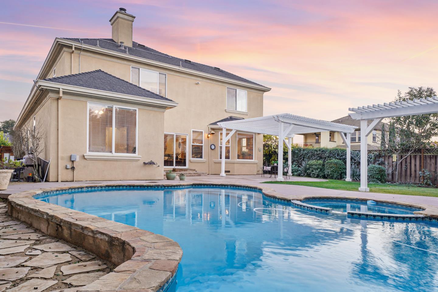 761 Dakota Drive Morgan Hill, CA 95037 - Photo 29 of 32 a view of a house with swimming pool and sitting area
