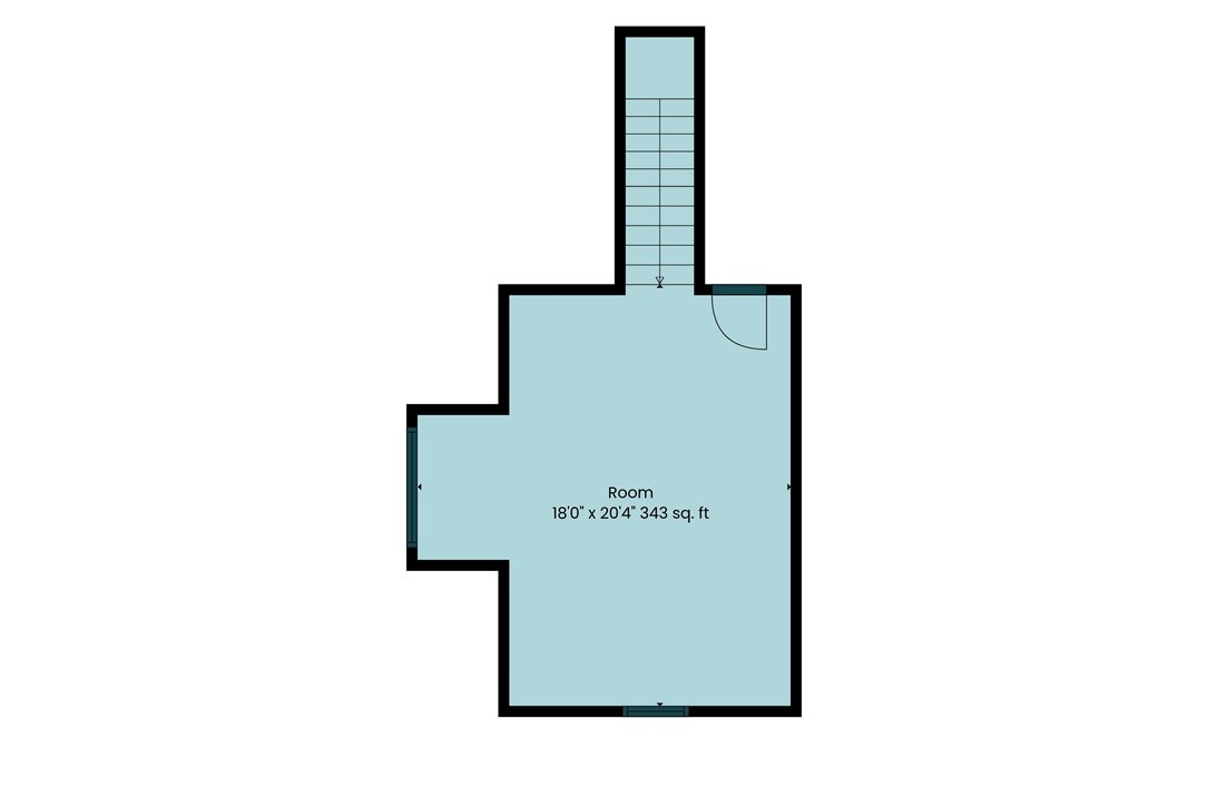 102 Country Walk Lane Clemson, SC 29631 - Photo 39 of 39 Visualize your dream layout with this clear and concise floor plan, featuring a spacious room and access to stairs.