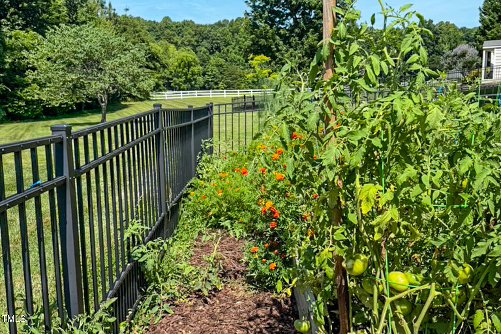 90 South Old Lantern Road Timberlake, NC 27583 - Photo 56 of 63 a view of a garden from a balcony