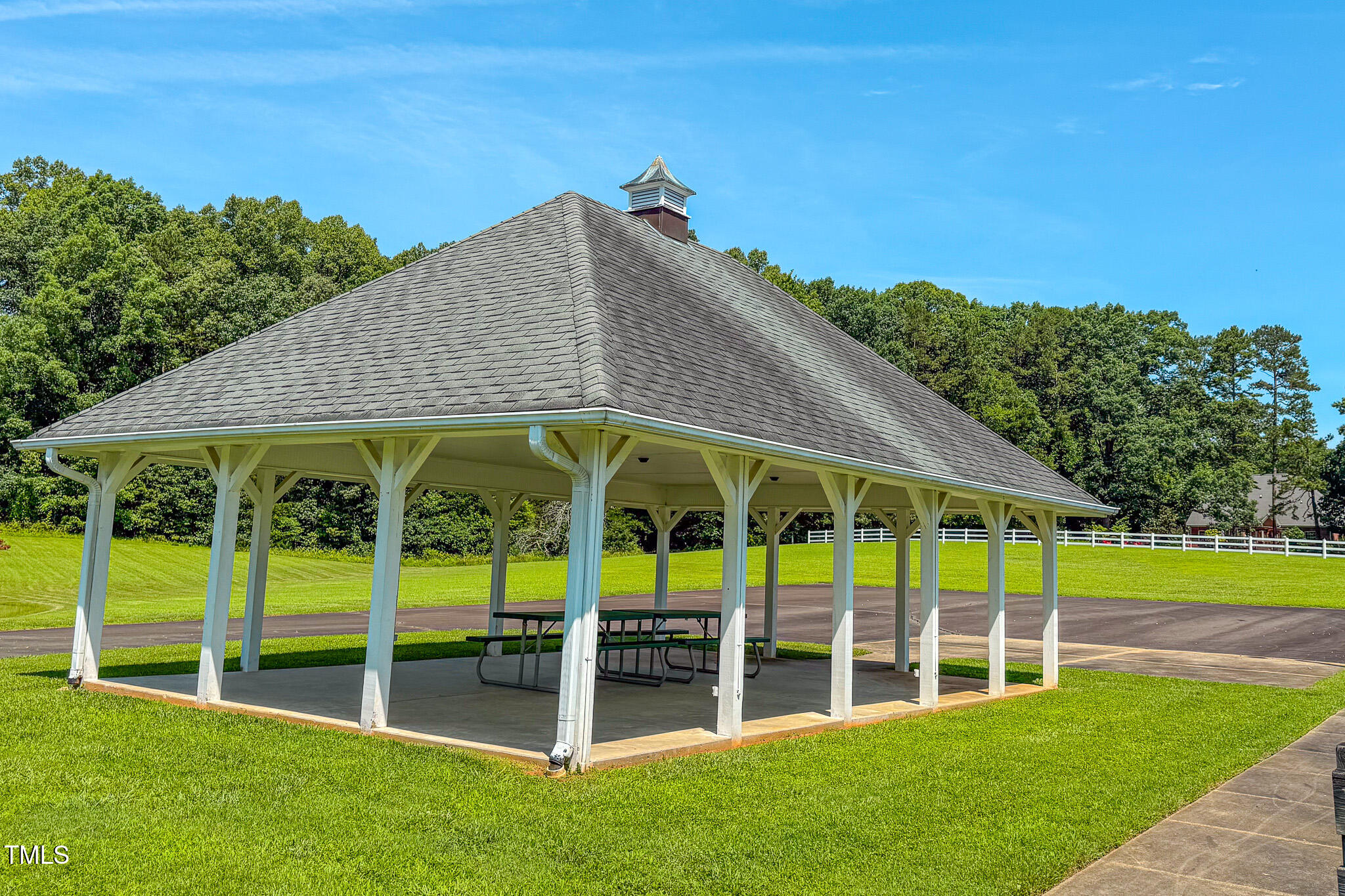 90 South Old Lantern Road Timberlake, NC 27583 - Photo 61 of 63 a view of yard with swimming pool and roof