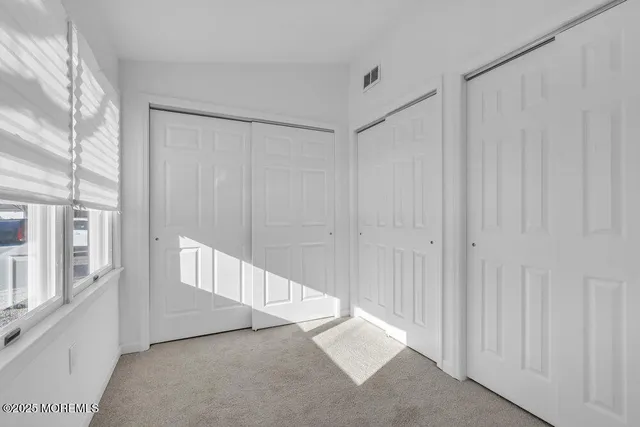 an empty room with an entryway