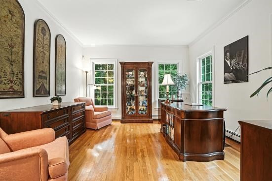 8 Miscoe Hill Road Upton, MA 01568 - Photo 13 of 40 a living room with furniture and large windows