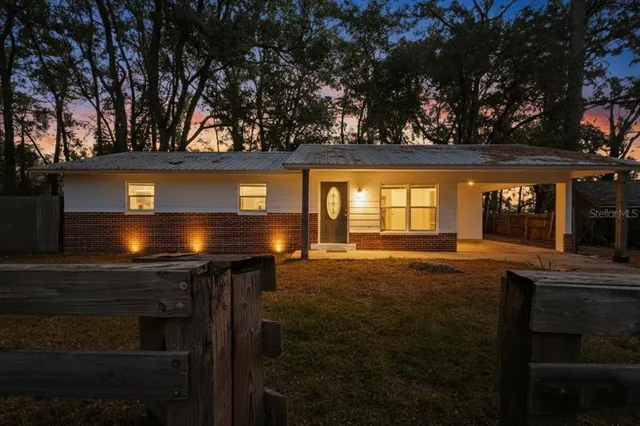 front view of house with a yard