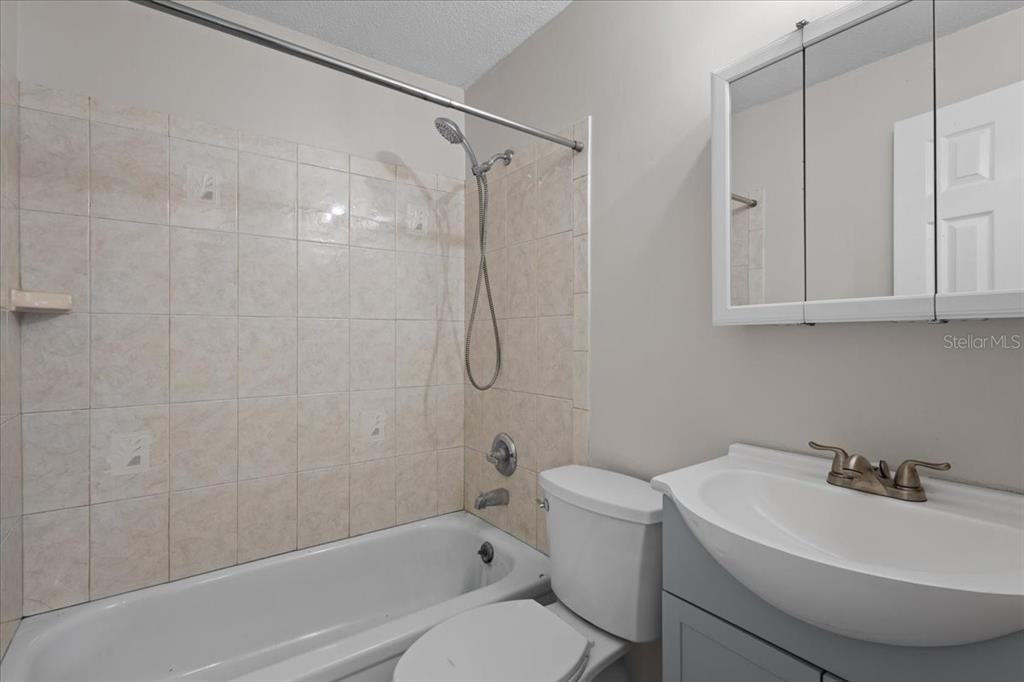 1315 Southwest 252nd Street Newberry, FL 32669 - Photo 16 of 29 a bathroom with a sink a toilet and shower