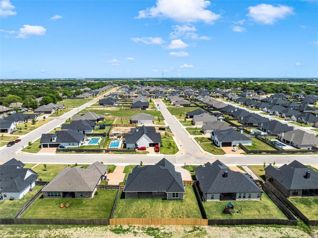 929 Northern Dancer Drive Hewitt, TX 76643 - Photo 34 of 36 an aerial view of residential houses with outdoor space and trees