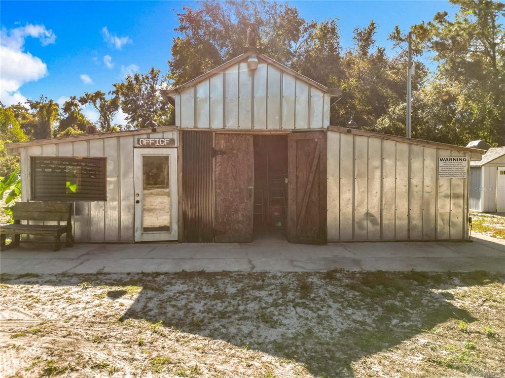 a backyard of a house