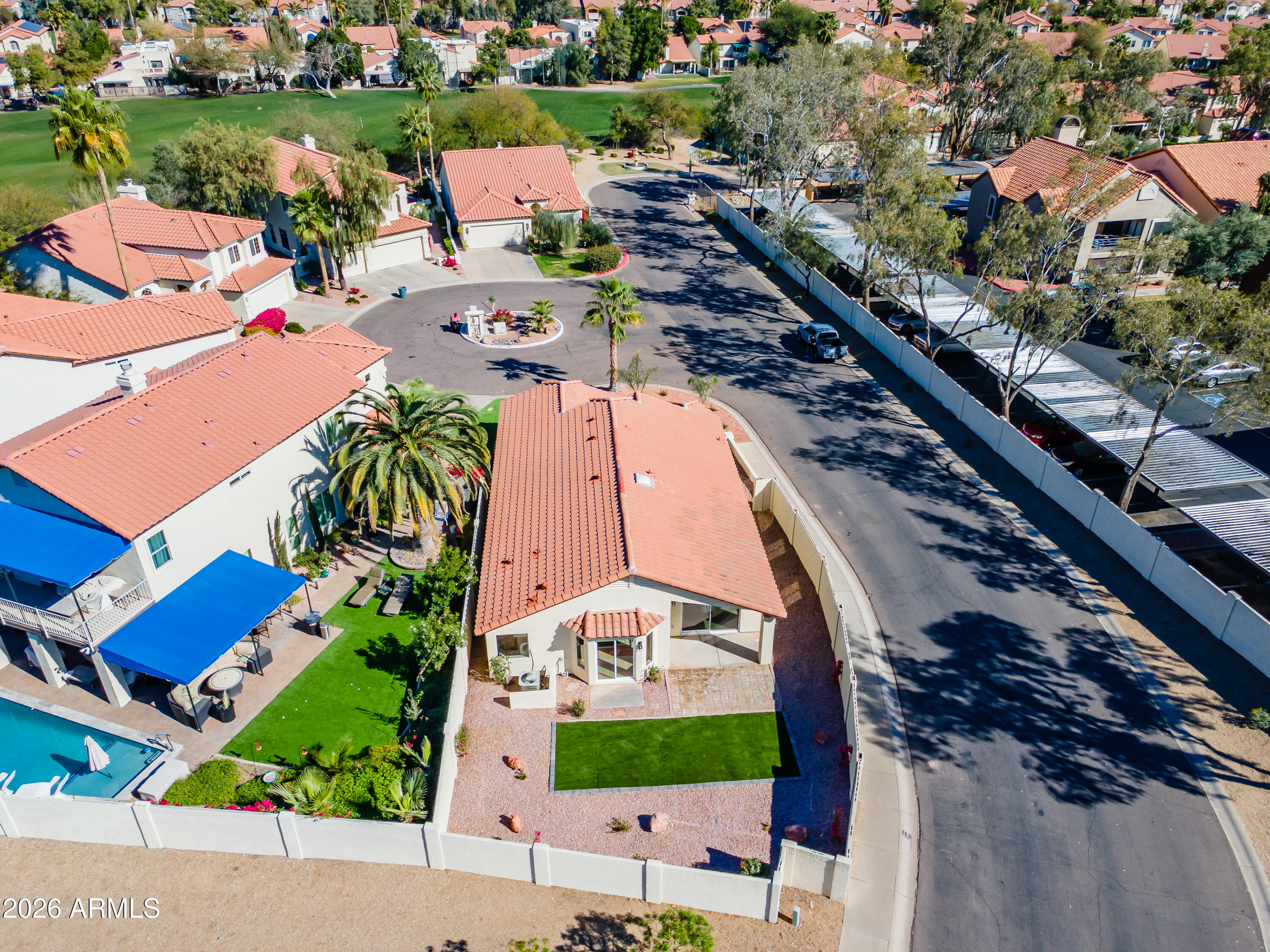 4814 East Monte Way Phoenix, AZ 85044 - Photo 36 of 42 an aerial view of a house