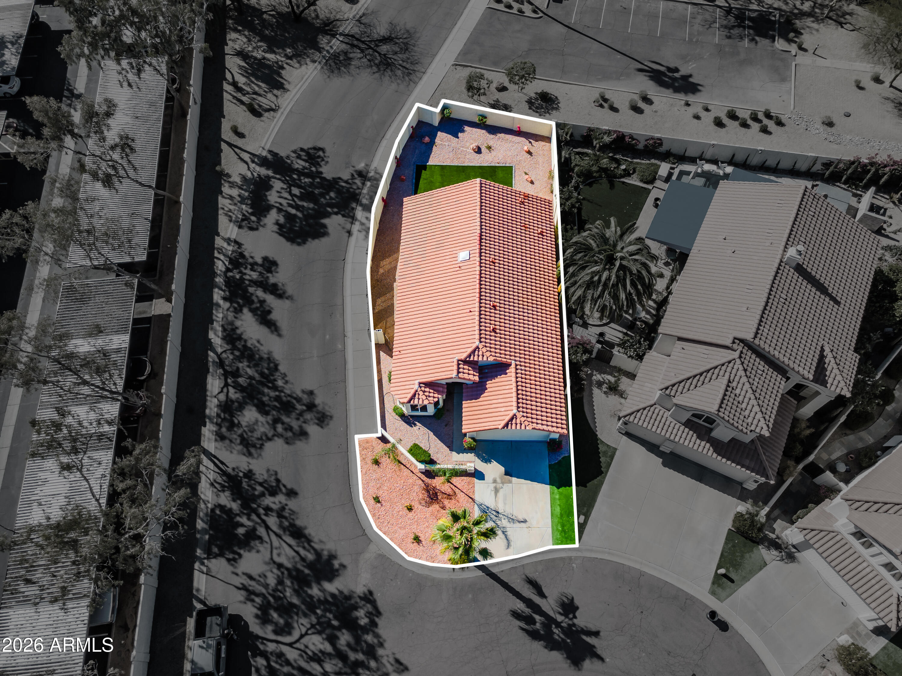 4814 East Monte Way Phoenix, AZ 85044 - Photo 40 of 42 an aerial view of a house