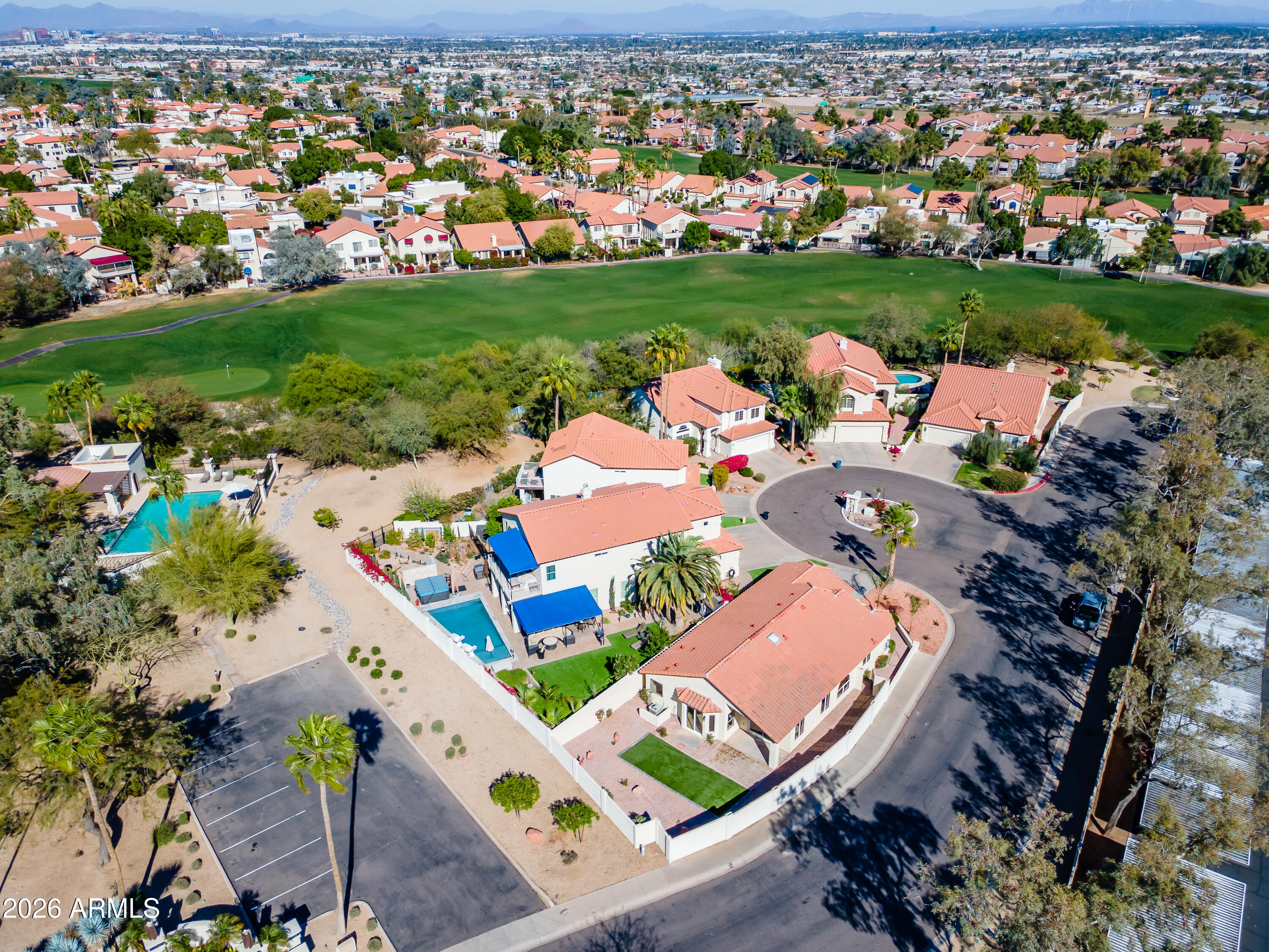 4814 East Monte Way Phoenix, AZ 85044 - Photo 41 of 42 an aerial view of multiple house with outdoor space
