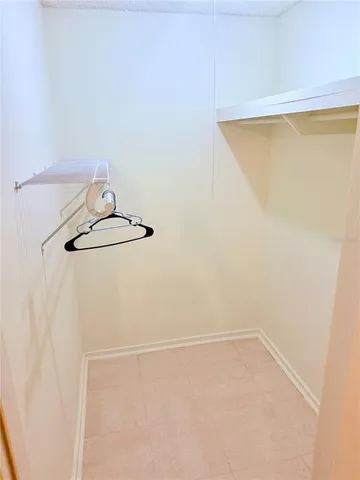 a view of small space with empty racks