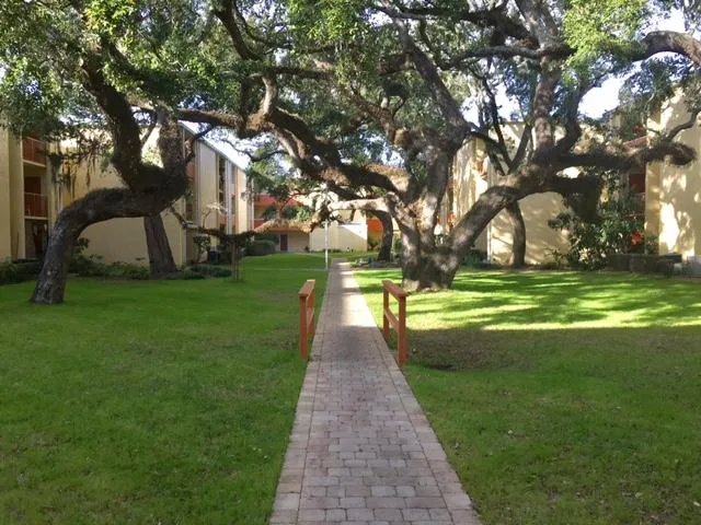 a view of a bathroom with washing machine and wooden floor