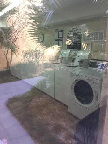 a view of a yard and car parked