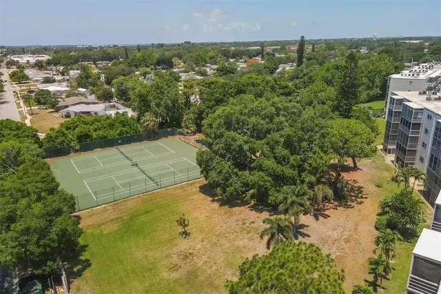 an aerial view of residential house with outdoor space