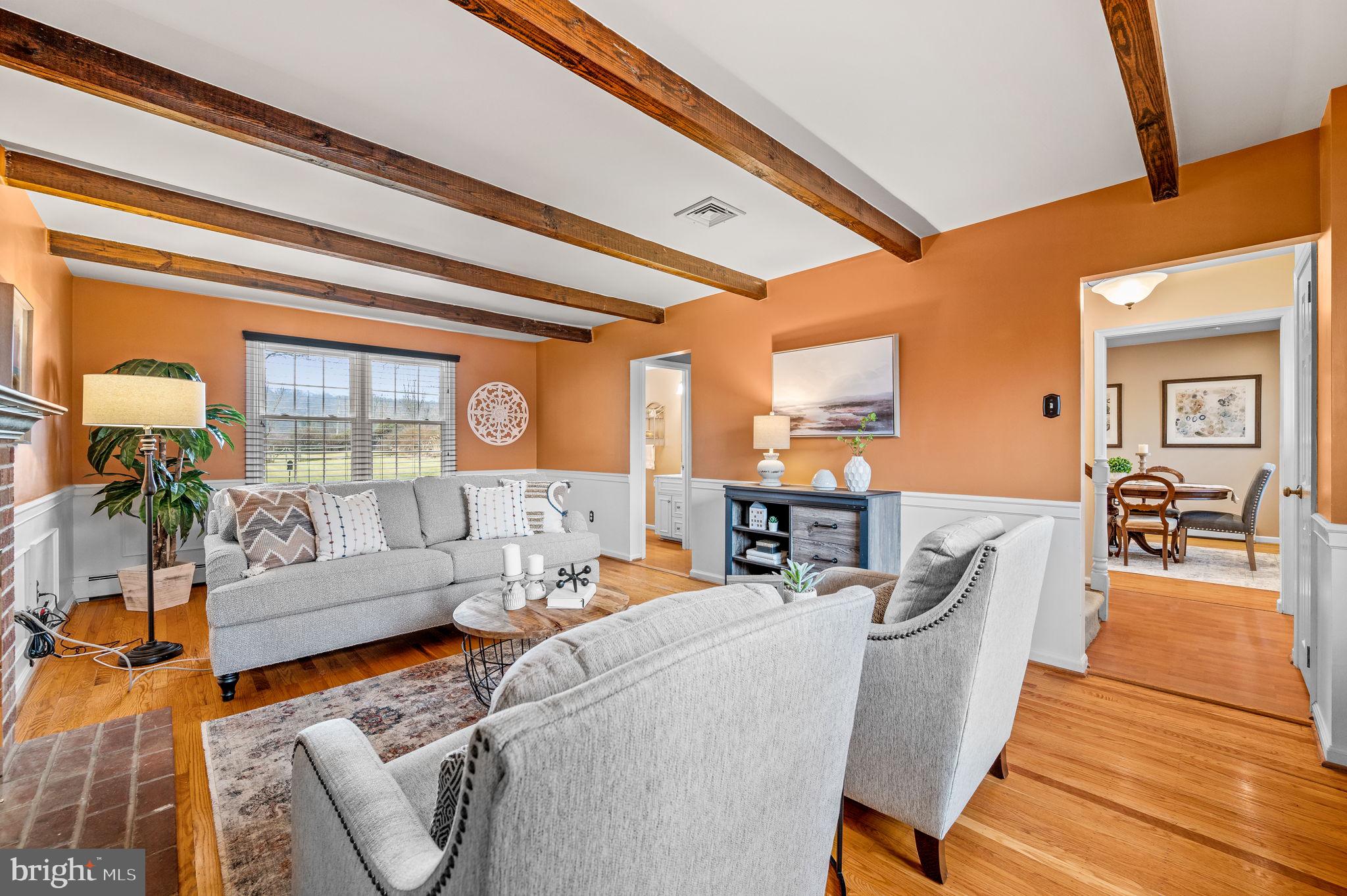 21 Birch Road Malvern, PA 19355 - Photo 5 of 42 Wood beam ceiling & hardwood floors