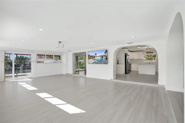 a view of a livingroom with a furniture