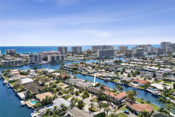 an aerial view of a city with lots of residential buildings