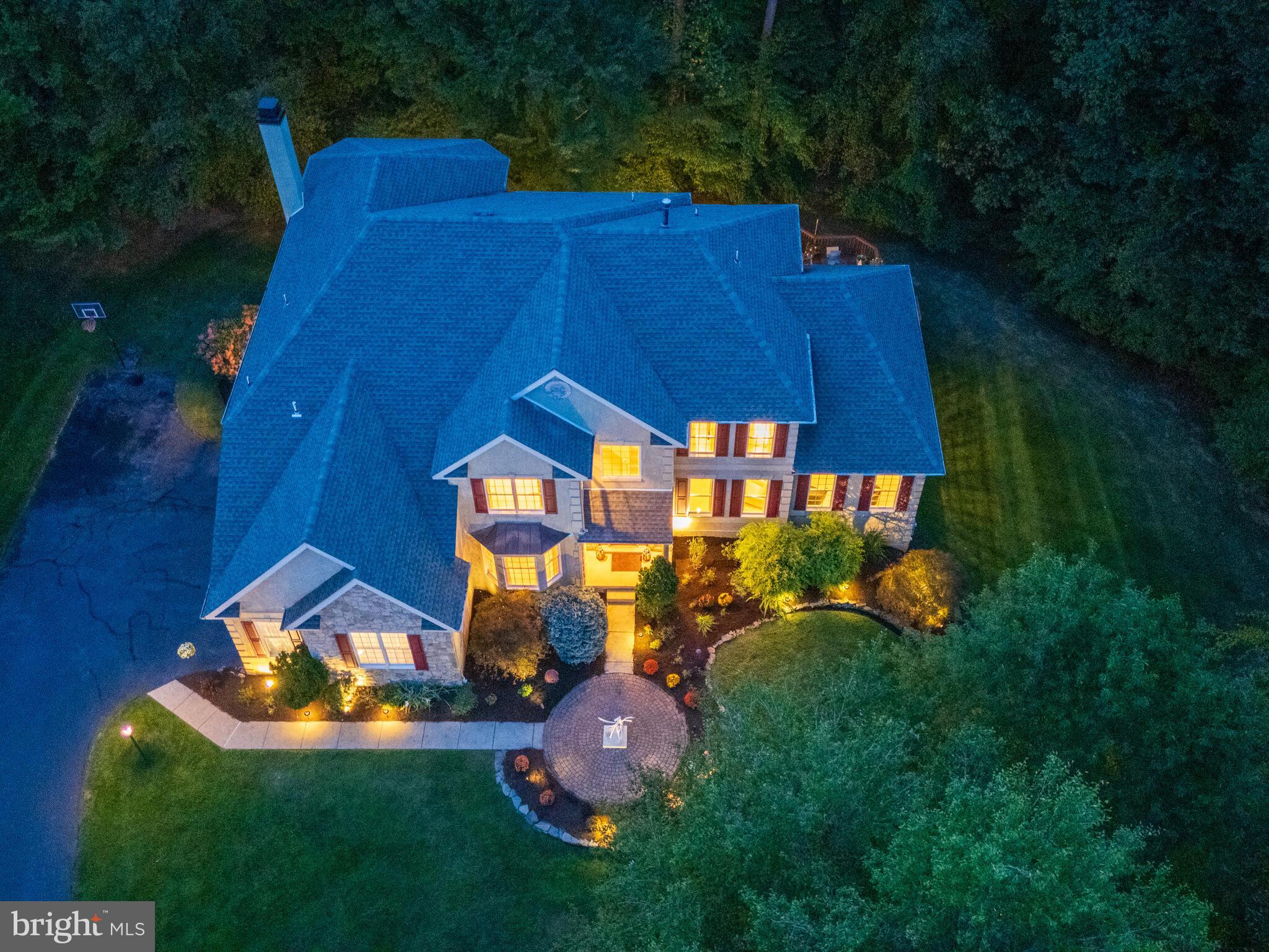 452 Springview Lane Phoenixville, PA 19460 - Photo 66 of 74 an aerial view of a house with a yard basket ball court and outdoor seating