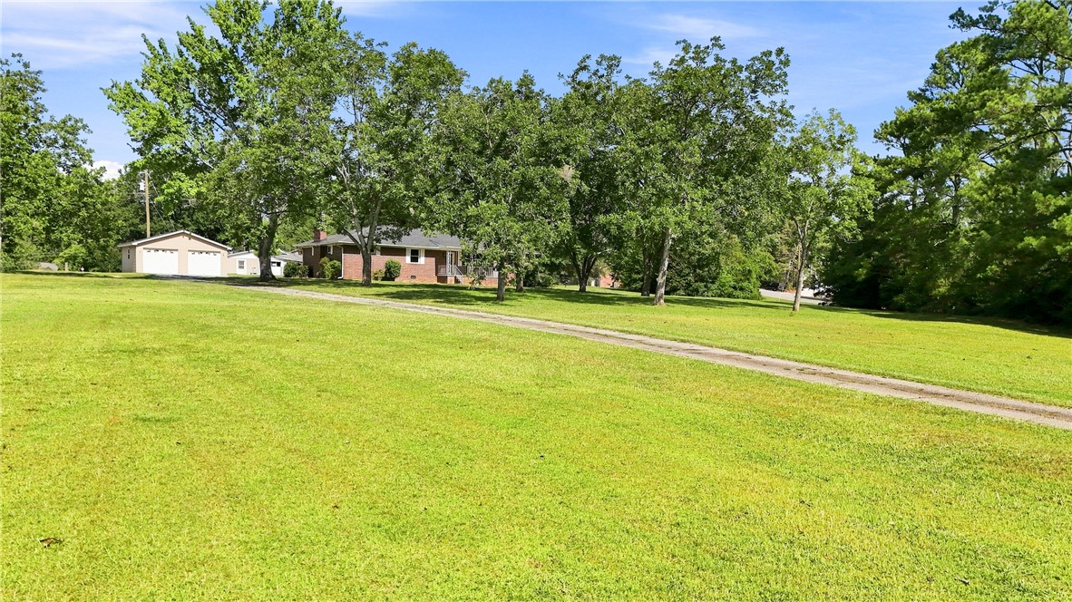 205 Timms Road Piedmont, SC 29673 - Photo 29 of 36 A long driveway leads past a sprawling green lawn toward the distant residence.