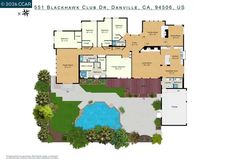 $2,998,000 | 551 Blackhawk Club Drive, Danville, CA 94506