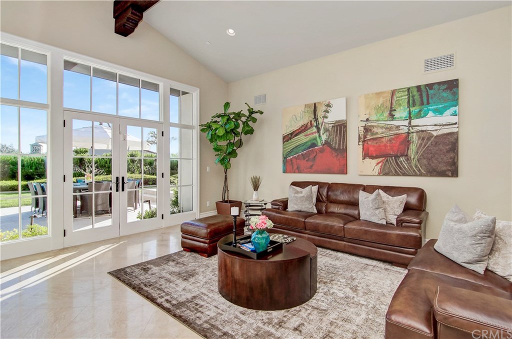 82 Archipelago Drive Newport Coast, CA 92657 - Photo 6 of 50 Family room with French Doors to patio