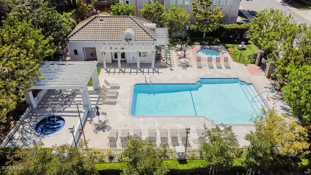 11691 Pinedale Road Moorpark, CA 93021 - Photo 32 of 37 an aerial view of a house with swimming pool and garden