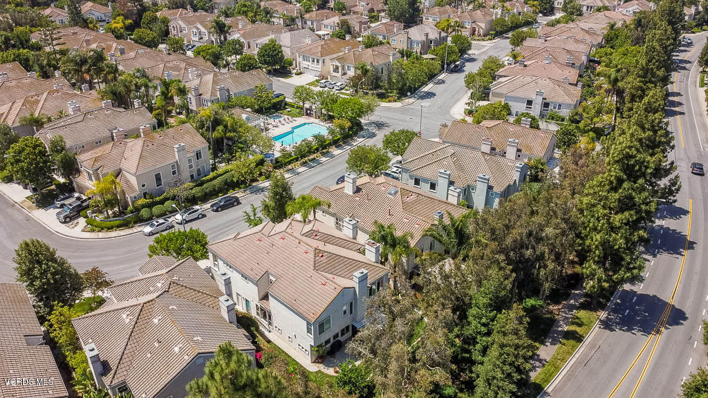 11691 Pinedale Road Moorpark, CA 93021 - Photo 33 of 37 an aerial view of residential house with outdoor space and trees all around