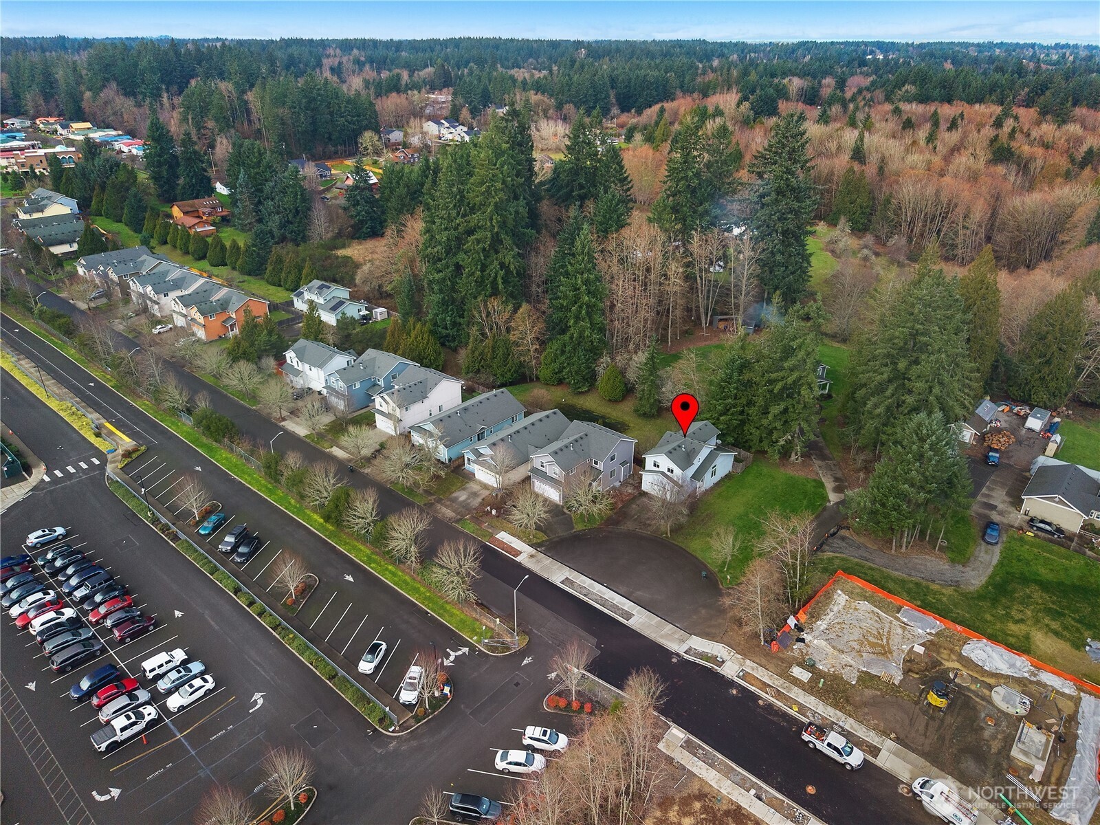 4604 20th Way Northeast Olympia, WA 98516 - Photo 29 of 34 an aerial view of lake with residential houses with outdoor space
