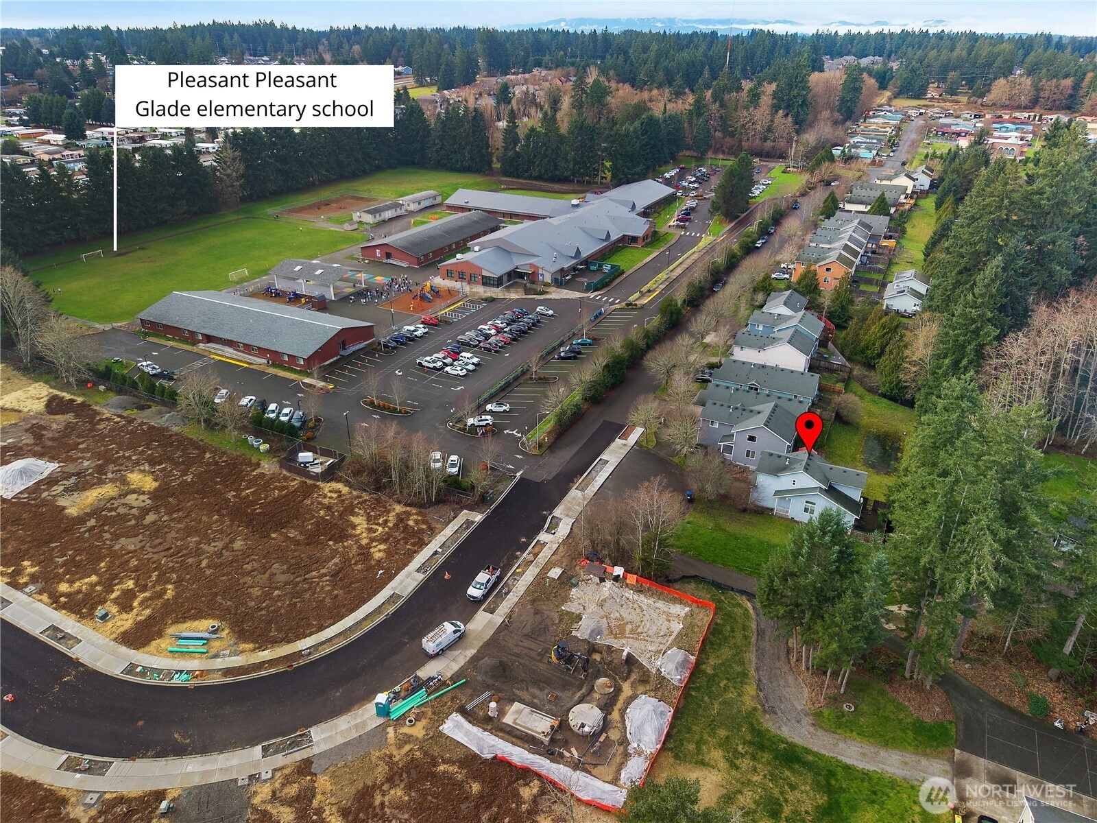 4604 20th Way Northeast Olympia, WA 98516 - Photo 30 of 34 an aerial view of a house