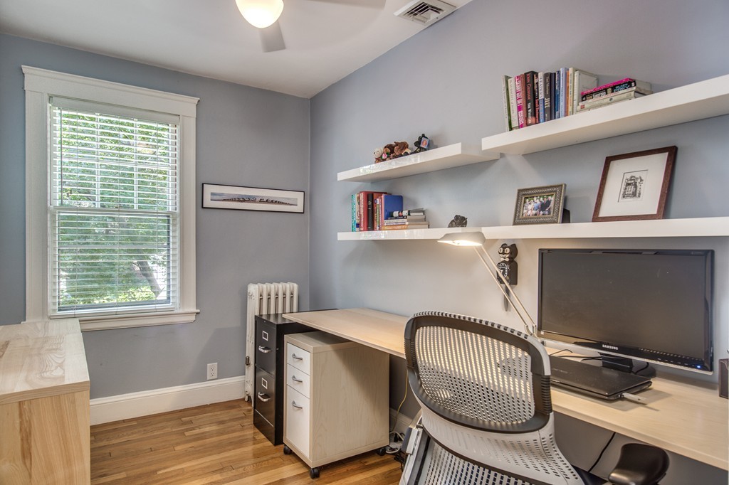 67 Cedar Road Medford, MA 02155 - Photo 21 of 30 a workspace with furniture window and wooden floor