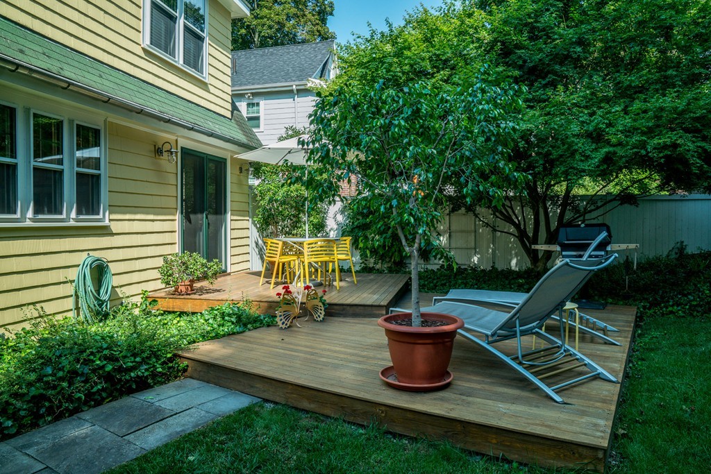 67 Cedar Road Medford, MA 02155 - Photo 22 of 30 a view of a house with backyard sitting area and swimming pool