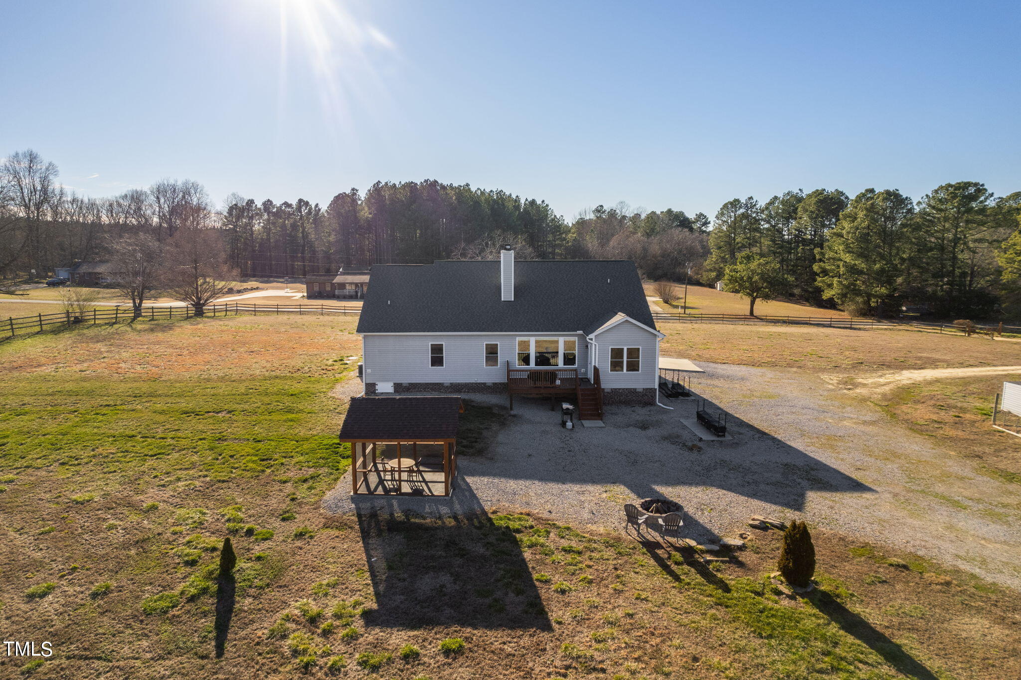 1428 Spring Valley Lake Road Henderson, NC 27537 - Photo 30 of 92 a view of a lake with a yard