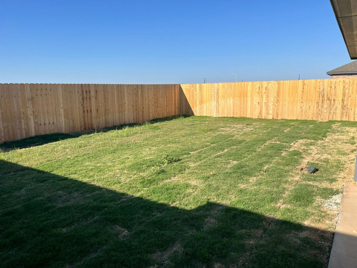 7425 8th Street Lubbock, TX 79416 - Photo 24 of 25 a view of yard with swimming pool and wooden fence