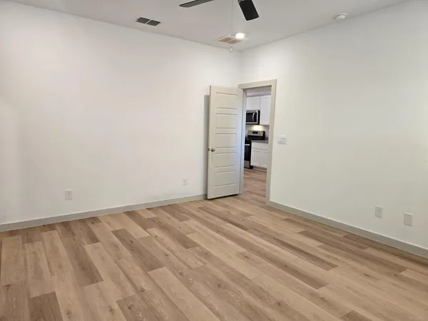 wooden floor in an empty room
