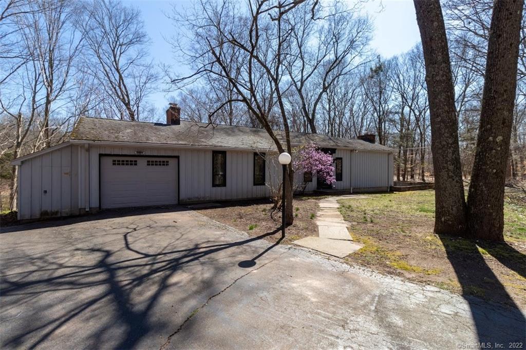 a backyard of a house