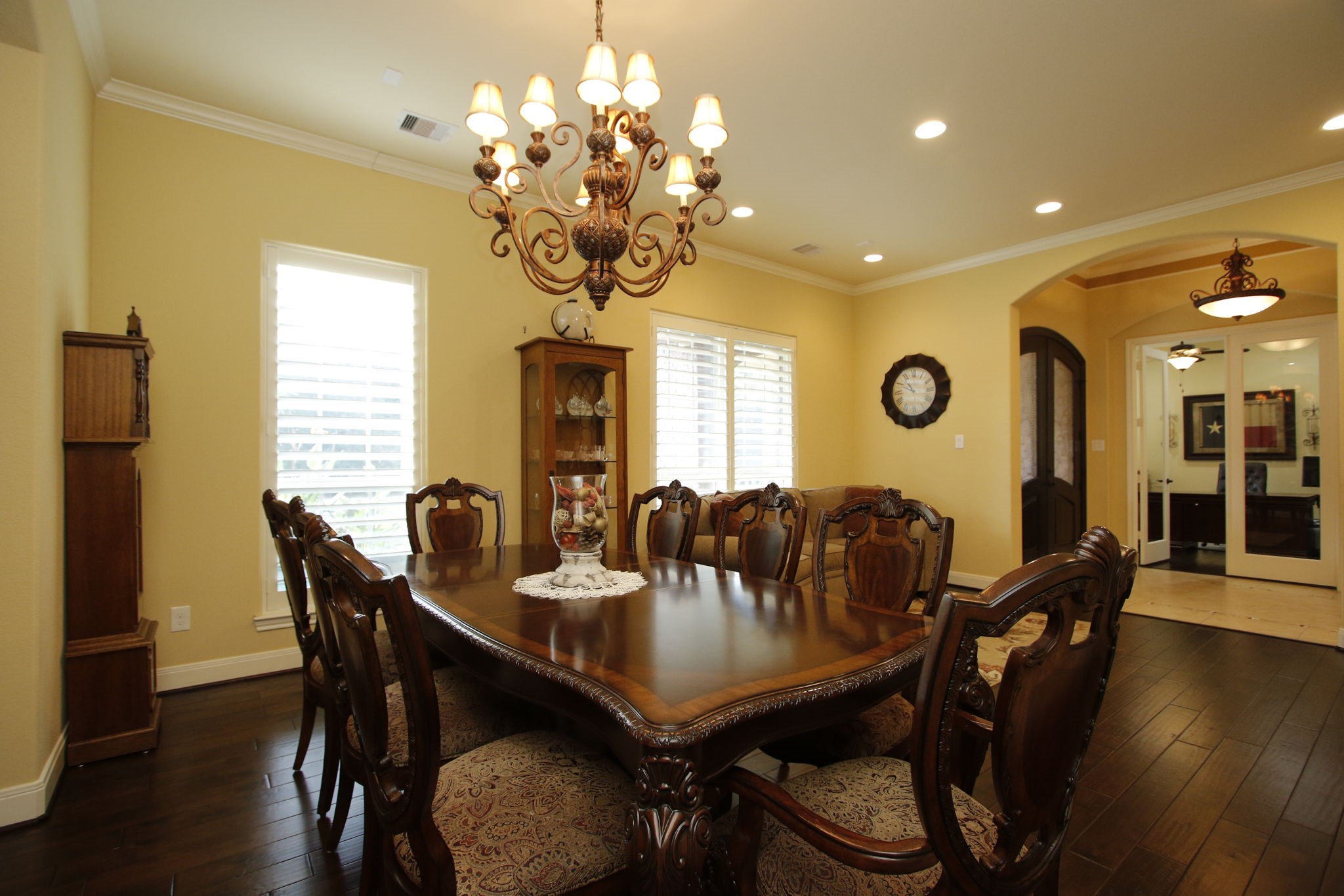 1547 Ruby Drive Willis, TX 77378 - Photo 8 of 48 a view of a dining room with furniture and wooden floor