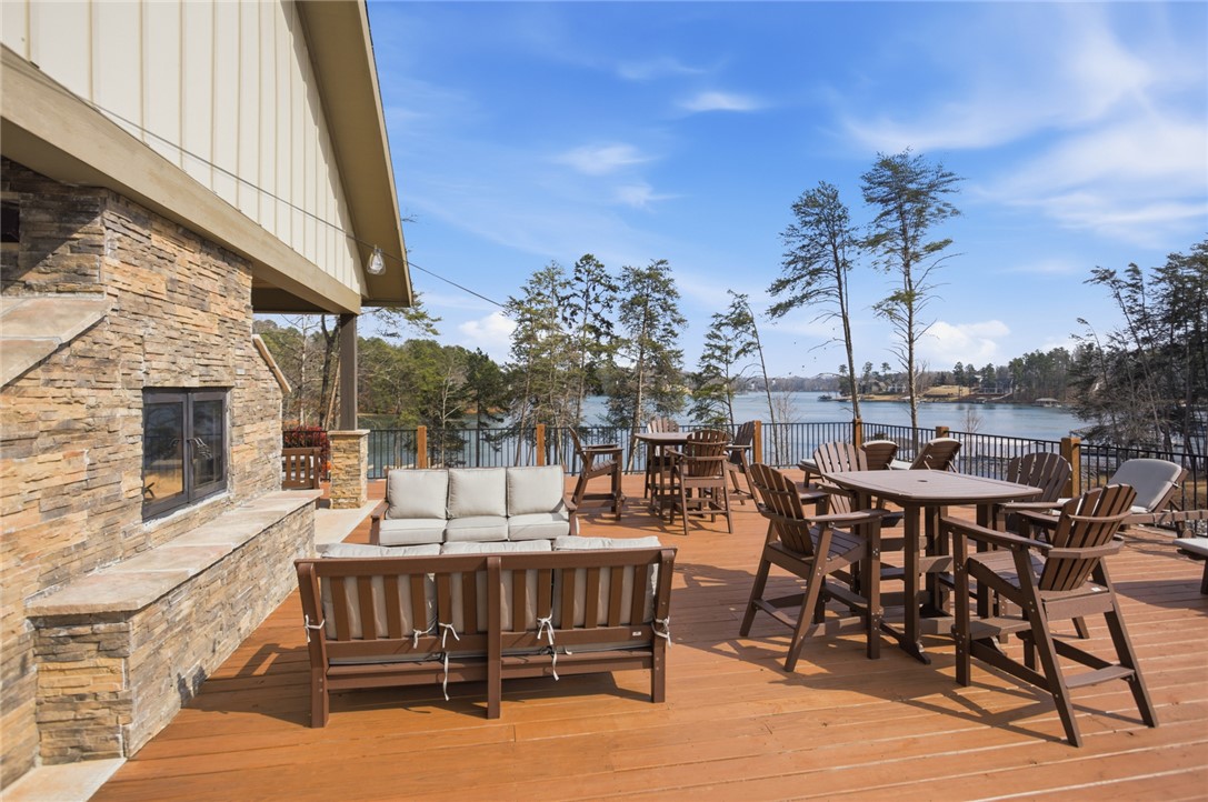 912 Watercrest Road West Union, SC 29696 - Photo 48 of 49 Community HOA Space:An inviting outdoor deck provides scenic views of the surrounding lake.