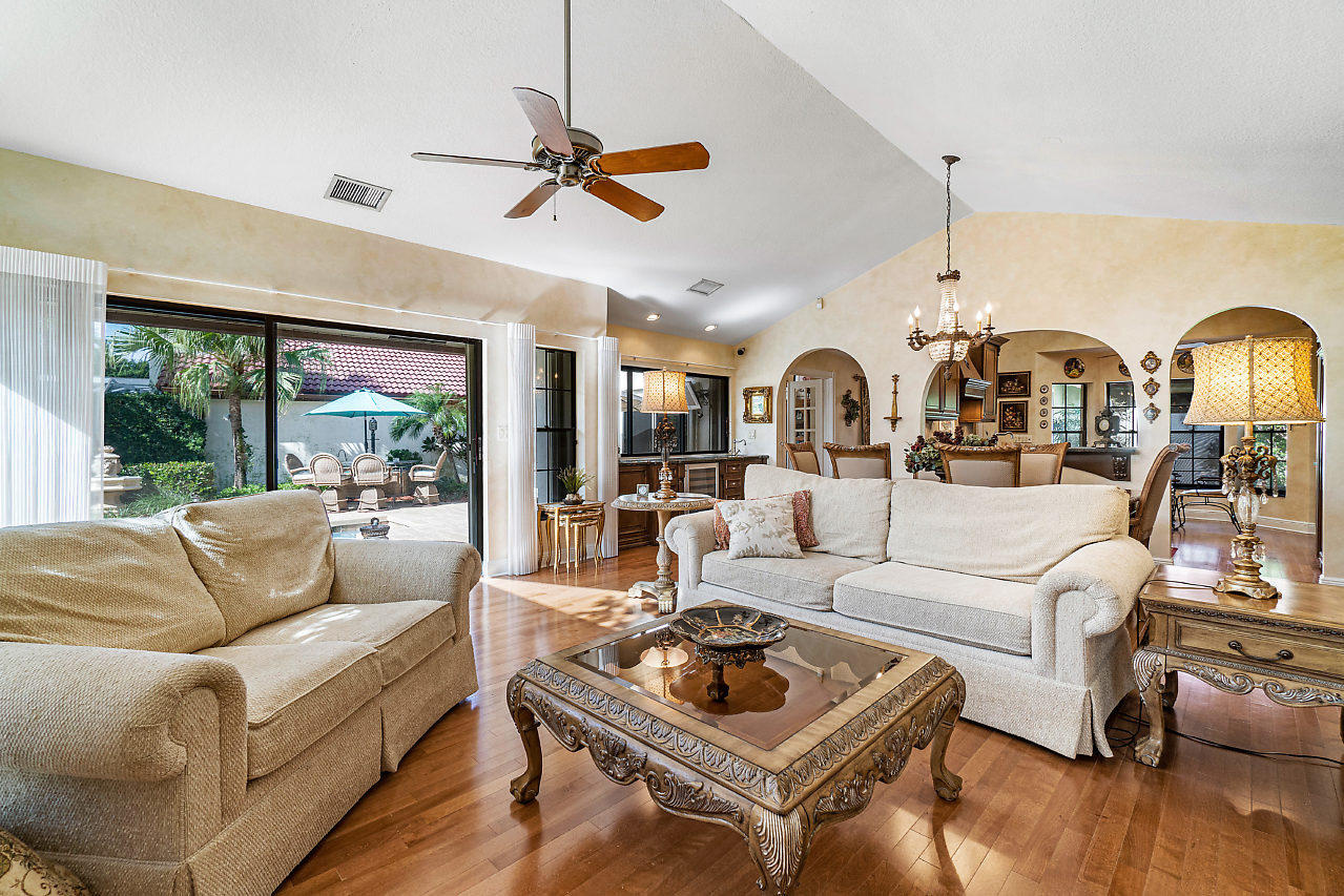 21772 Club Villa Terrace Boca Raton, FL 33433 - Photo 17 of 26 LAKE AND POOL VIEWS FROM LIVING ROOM