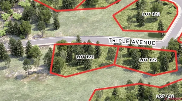 a view of a garden with a large tree